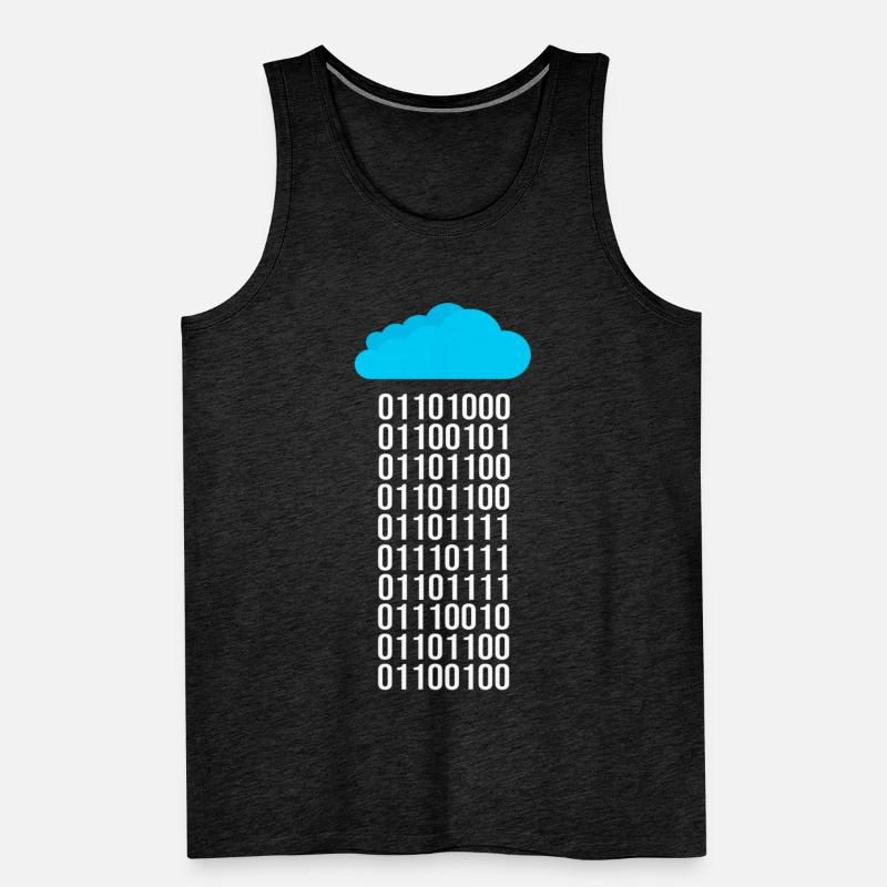 Programmer Computer Scientist Binary Code Coder Men's Premium Organic Tank Top