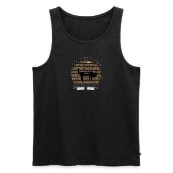 BBQ Smoker Grillen Essen Bierchen trinken Outdoor - Männer Premium Bio Tank Top - Schwarz - Vorne - Michal (187cm)