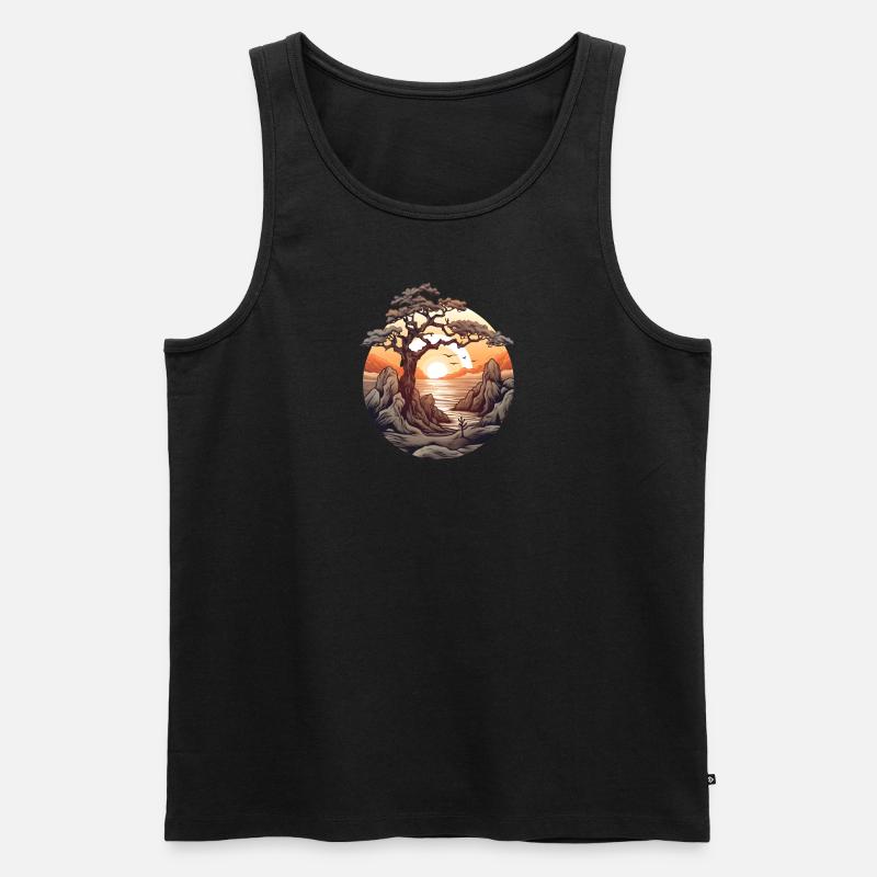 Ruhe der Natur - Männer Premium Bio Tank Top - undefined