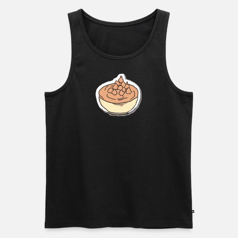 Hummus - Männer Premium Bio Tank Top - Schwarz