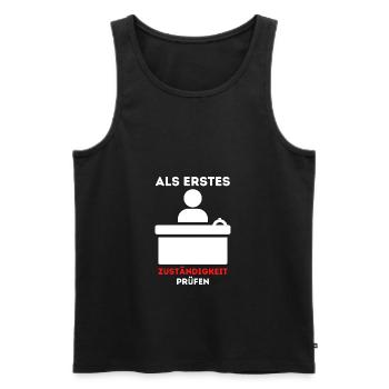 Sachbearbeiter Beamte Verwaltung Büro Job Geschenk - Männer Premium Bio Tank Top - Schwarz - Vorne - Michal (187cm)