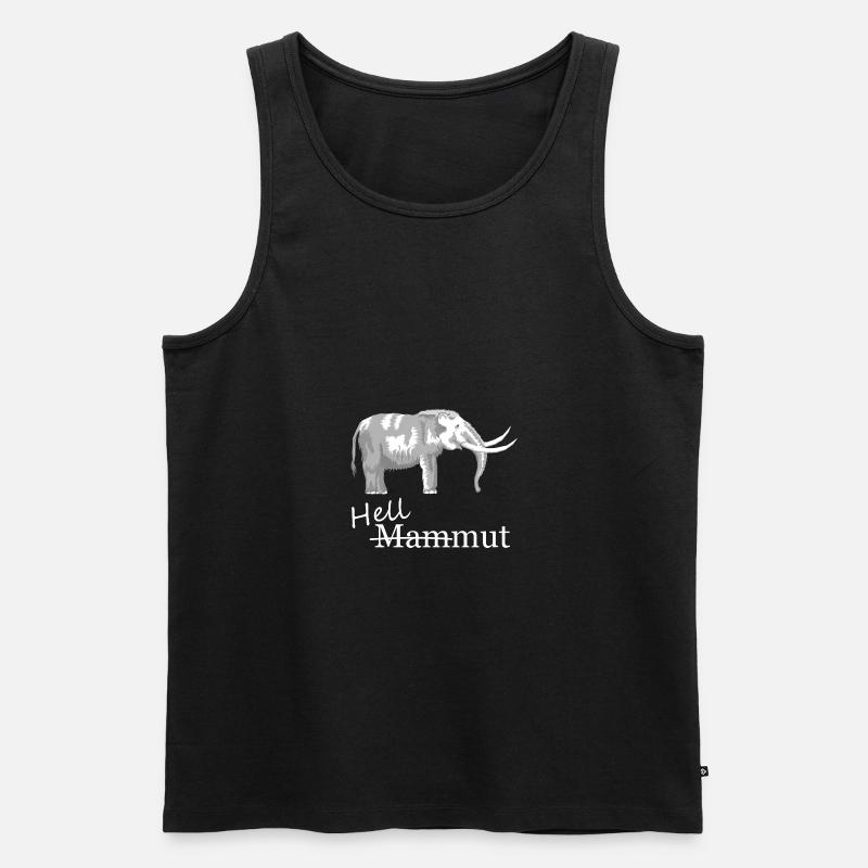 hellmut Mammut Witz - Männer Premium Bio Tank Top - Schwarz