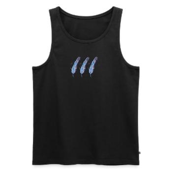 Ethno Travel Experience - Men's Premium Organic Tank Top - black - Front - AI Model Male 178 light (178cm)