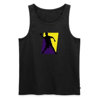 Dodgeball Dodgeball Team - Men's Premium Organic Tank Top - black - Front - Michal (187cm)