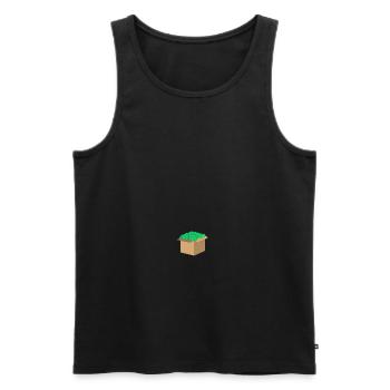 Geld Karton - Männer Premium Bio Tank Top - Schwarz - Vorne - AI Model Male 178 light (178cm)