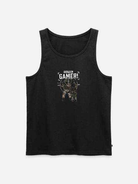Nerd Gamer Designs Troops - Männer Premium Bio Tank Top - Schwarz