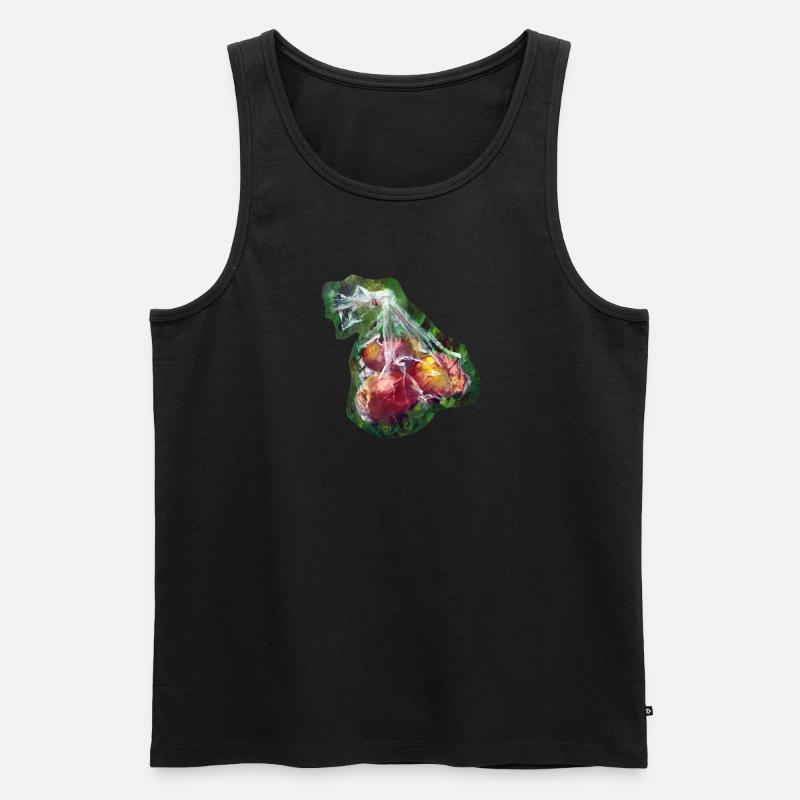 Picknick-Äpfel - Männer Premium Bio Tank Top - undefined