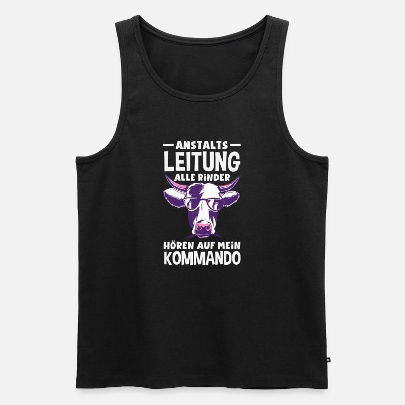 Anstaltsleitung Chef Leitung - Männer Premium Bio Tank Top - Schwarz