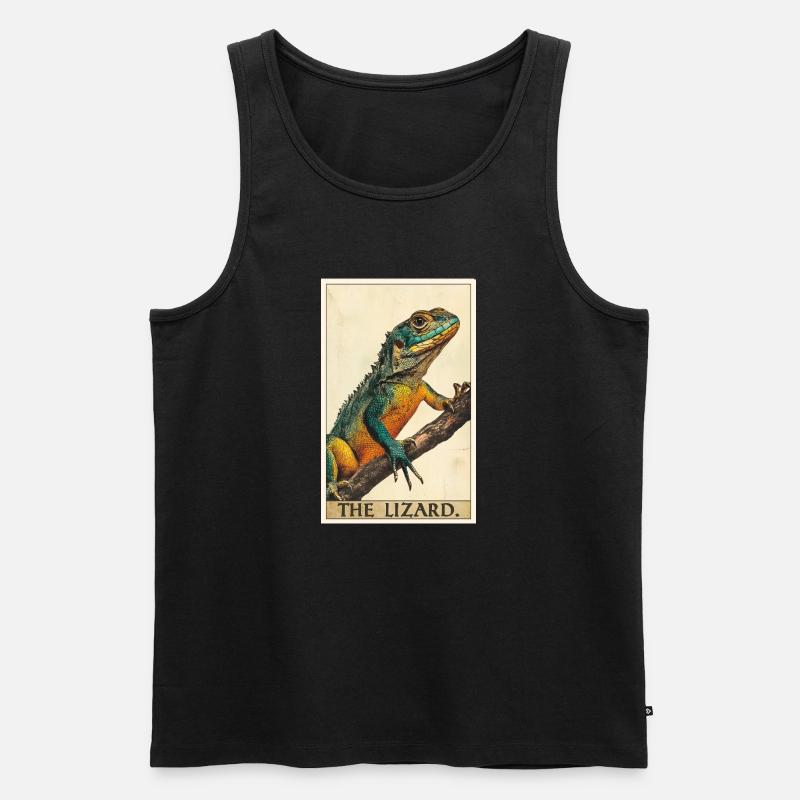 Eidechsen Eidechse - Männer Premium Bio Tank Top - Schwarz