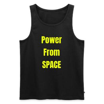Power From Space - Men's Premium Organic Tank Top - black - Front - Michal (187cm)