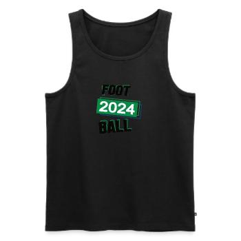 Football Spieler Team Turnier Mannschaft in 2024 - Männer Premium Bio Tank Top - Schwarz - Vorne - Michal (187cm)