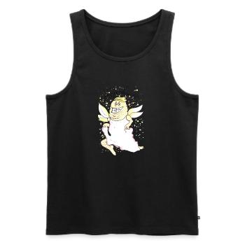 Holger die Faldfee - Männer Premium Bio Tank Top - Schwarz - Vorne - AI Model Male 178 light (178cm)