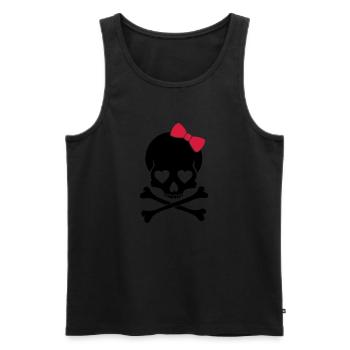Totenkopf - Men's Premium Organic Tank Top - black - Front - Michal (187cm)