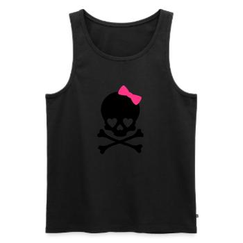 small girlie skull - Men's Premium Organic Tank Top - black - Front - Michal (187cm)