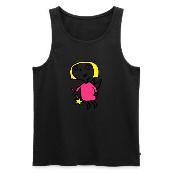 little_fairy_052012e_3c - Männer Premium Bio Tank Top - Schwarz - Vorne - Michal (187cm)