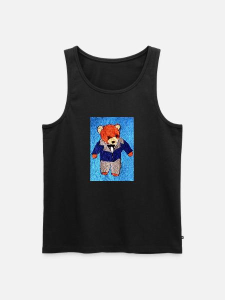 Bräutigam - Männer Premium Bio Tank Top - Schwarz