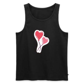 Luftballon - Männer Premium Bio Tank Top - Schwarz - Vorne - Michal (187cm)