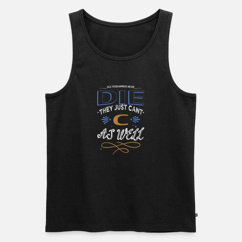 hacking computer birthday present idea awesome - Männer Premium Bio Tank Top - Schwarz