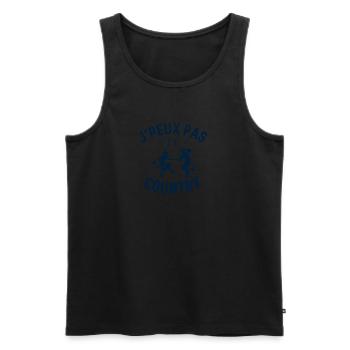 J peux pas j ai Country - Débardeur bio Premium Homme - noir - Devant - Michal (187cm)