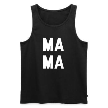 MAMA - le meilleur - Débardeur bio Premium Homme - noir - Devant - Michal (187cm)