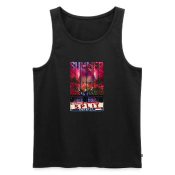 Croatia Croatia Hrvatska Ultra summer Split music - Men's Premium Organic Tank Top - black - Front - AI Model Male 178 light (178cm)