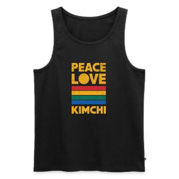 Funny saying for foodies - Men's Premium Organic Tank Top - black - Front - Michal (187cm)