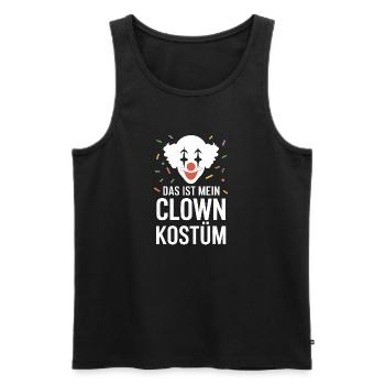Das ist mein Clown Kostüm - Karneval Fasching - Männer Premium Bio Tank Top - Schwarz - Vorne - Michal (187cm)
