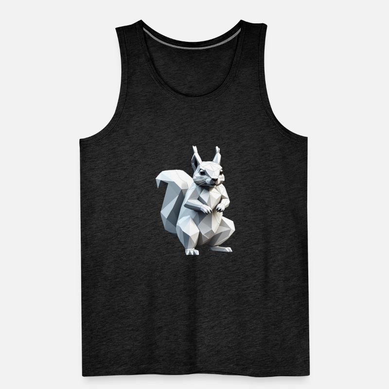 Écureuil - Mignon design de polygone bas Débardeur bio Premium Homme