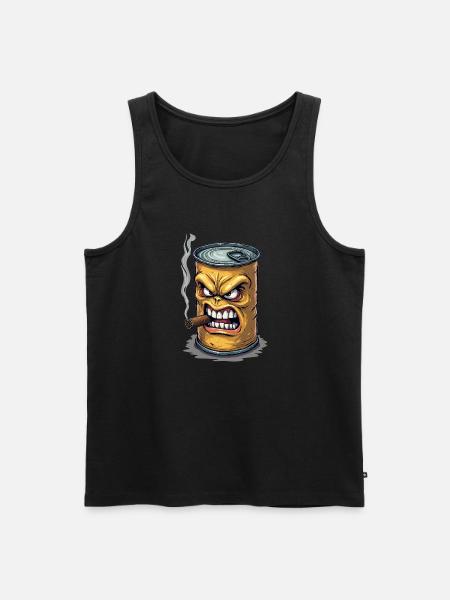 Tin - Men's Premium Organic Tank Top - black