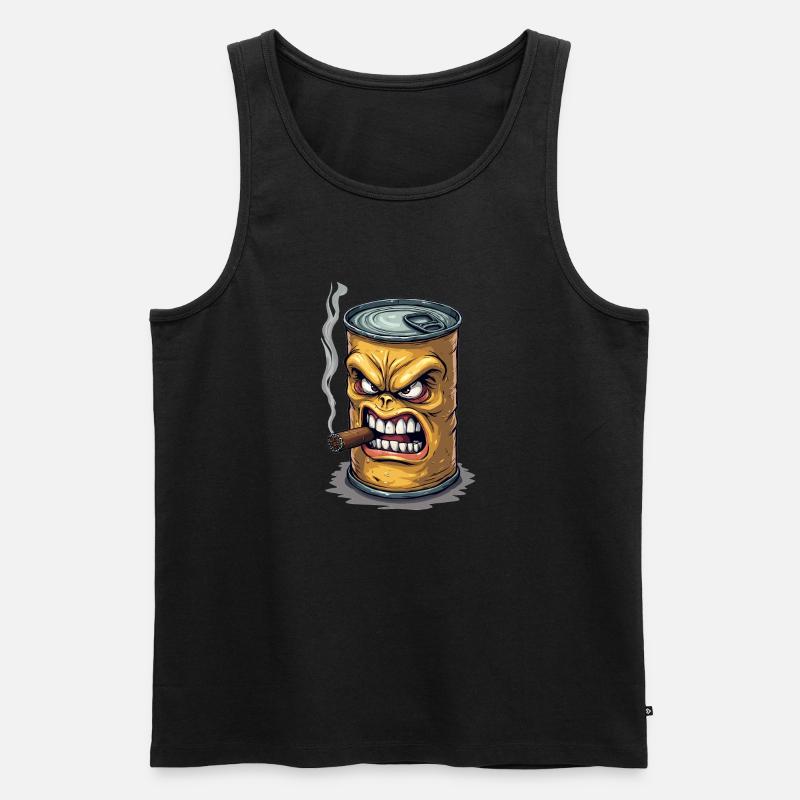 Étain - Débardeur bio Premium Homme - noir