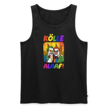 Karneval Kölle Alaaf Eskaliert Singen Tanzen Köln - Männer Premium Bio Tank Top - Schwarz - Vorne - Michal (187cm)