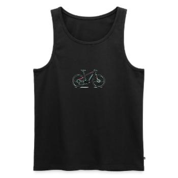 H bike - Men's Premium Organic Tank Top - black - Front - Michal (187cm)