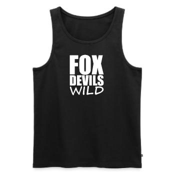 Denglisch - Spruch - lustig - Männer Premium Bio Tank Top - Schwarz - Vorne - Michal (187cm)