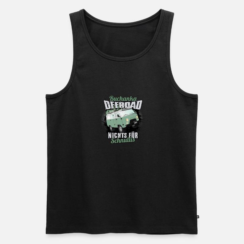 Buchanka Offroad - Jubiläums-Edition - Männer Premium Bio Tank Top - Schwarz