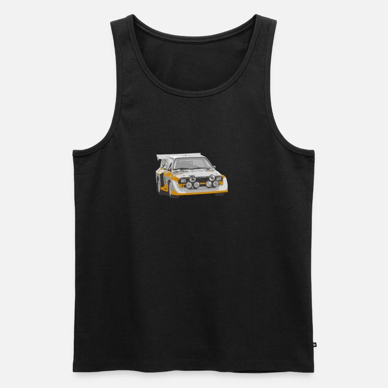 Rallye - Männer Premium Bio Tank Top - Schwarz