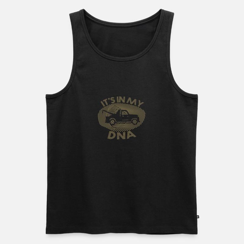 Abschleppfahrer Geschenkideen - Männer Premium Bio Tank Top - Schwarz