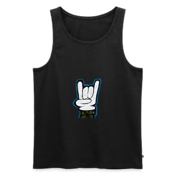 graffiti - Débardeur bio Premium Homme - noir - Devant - AI Model Male 178 light (178cm)