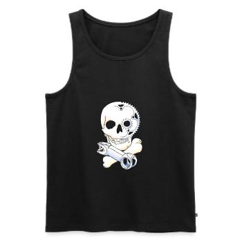 Sir Stemalot - Männer Premium Bio Tank Top - Schwarz - Vorne - Michal (187cm)