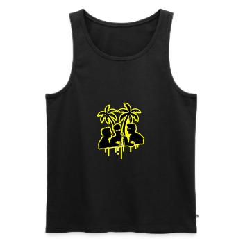 Insel Party Feiern Bier - Männer Premium Bio Tank Top - Schwarz - Vorne - AI Model Male 178 light (178cm)