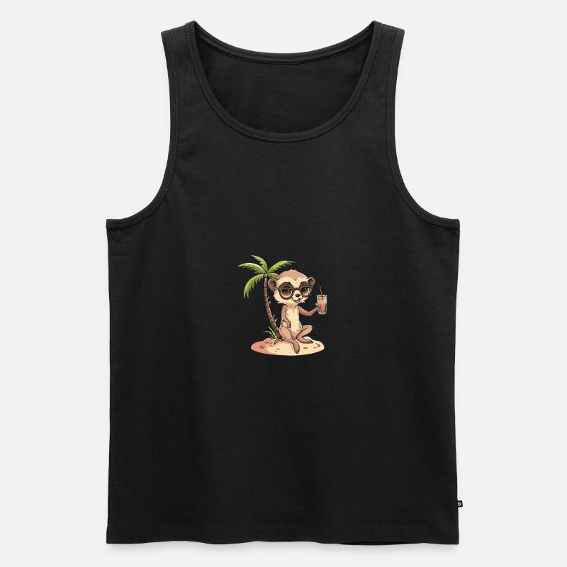 Erdmännchen Sommer Urlaub - Männer Premium Bio Tank Top - undefined