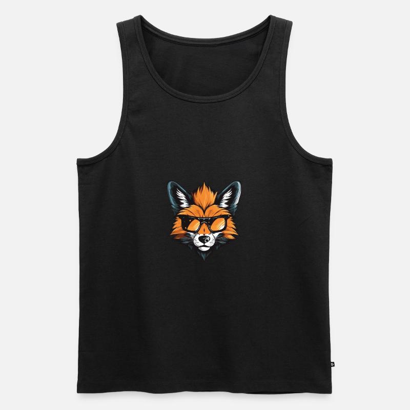 Fuchs Kopf Cool - Männer Premium Bio Tank Top - undefined
