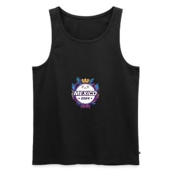 Mexiko 2024 - Männer Premium Bio Tank Top - Schwarz - Vorne - Michal (187cm)