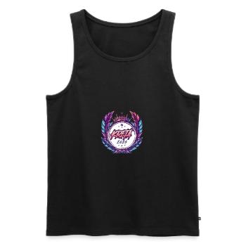 Crete 2024 Coat of Arms - Men's Premium Organic Tank Top - black - Front - Michal (187cm)