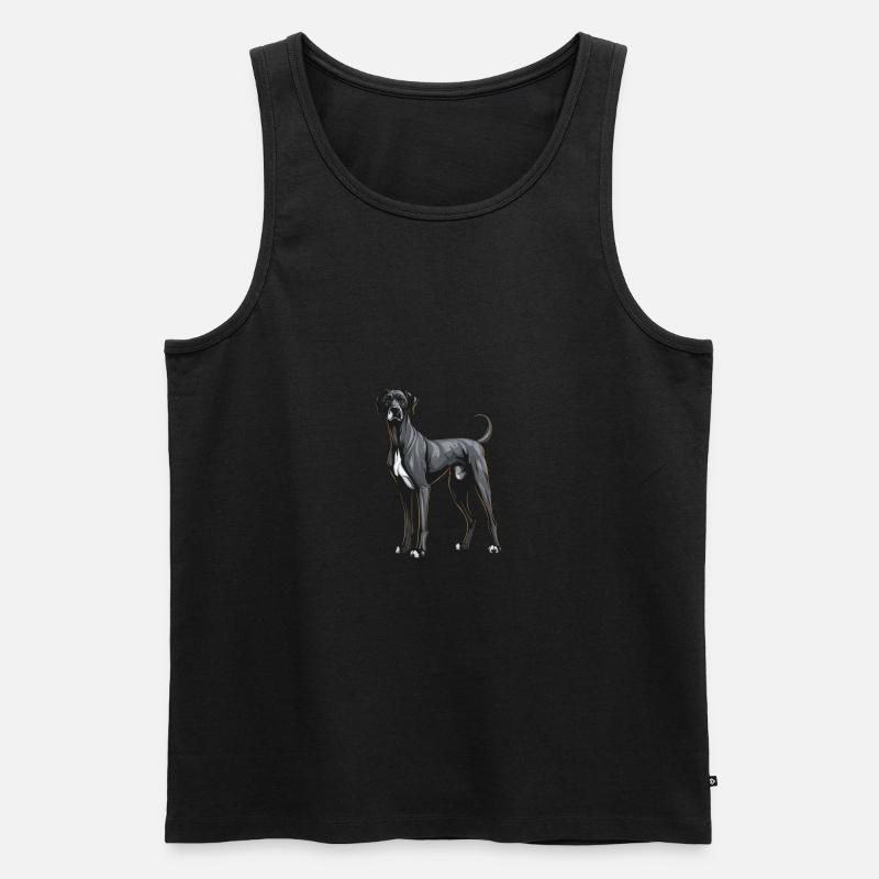Great Dane Hund - Männer Premium Bio Tank Top - undefined