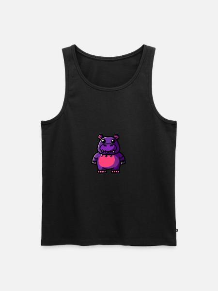 Hippopotamus Halloween Animal - Men's Premium Organic Tank Top -
