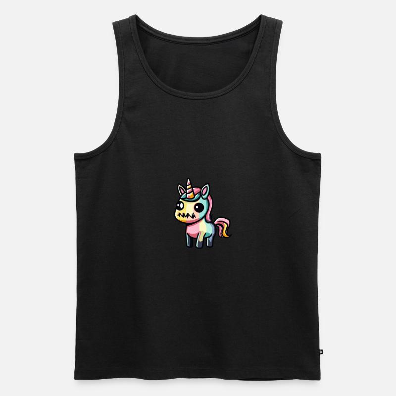 Einhorn Halloween Tier - Männer Premium Bio Tank Top - undefined