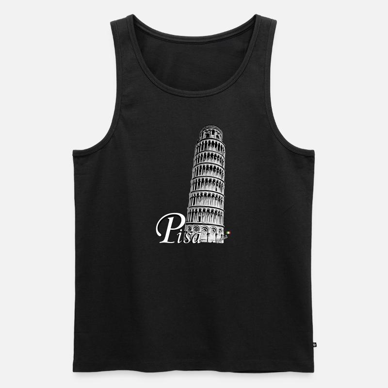 Schiefe Turm von Pisa - Männer Premium Bio Tank Top - undefined
