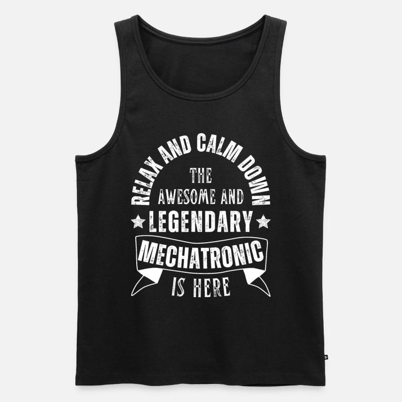 Legendary mechatronics technician profession - Men's Premium Organic Tank Top - black