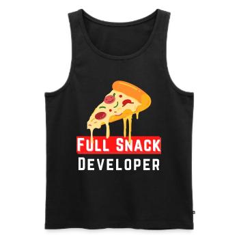 Full Snack Developer - Für Entwickler mit Talent - Männer Premium Bio Tank Top - Schwarz - Vorne - AI Model Male 178 light (178cm)