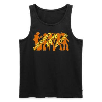 Geburtsjahr 1976,Geburtstag, Baujahr, Geburtszahl, - Männer Premium Bio Tank Top - Schwarz - Vorne - Michal (187cm)